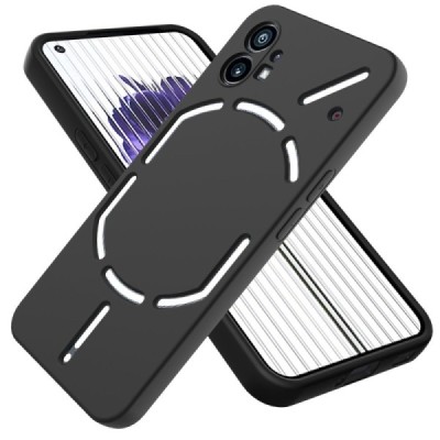 Nothing Phone 1 Shell cieta silikona (TPU) apvalks - melns | vacins.lv