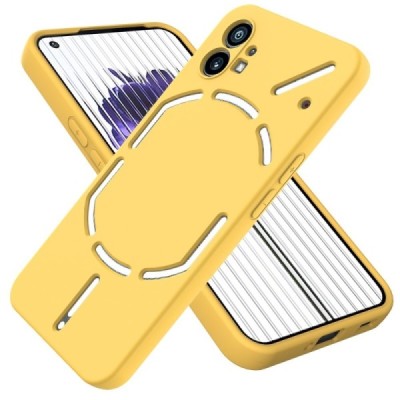 Nothing Phone 1 Shell cieta silikona (TPU) apvalks - dzeltens | vacins.lv