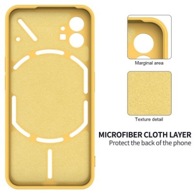 Nothing Phone 1 Shell (TPU) твердый силиконовый чехол - жёлтый | Vacins.lv