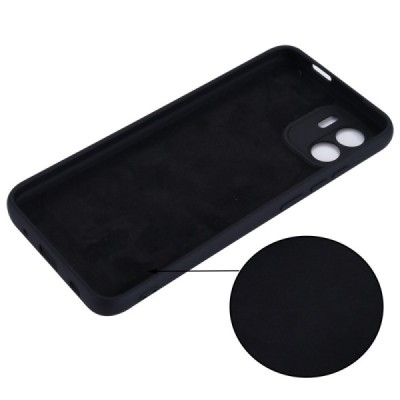 Xiaomi Redmi A2 (A1) Shell cieta silikona (TPU) apvalks - melns | vacins.lv