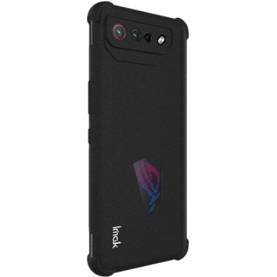 Asus Rog Phone 7 Imak усиленный твердый силиконовый чехол TPU - чёрный | Vacins.lv