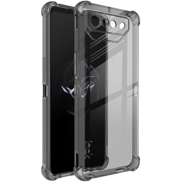 „Imak“ pastiprinātas aizsardzības cieta silikona (TPU) vāciņš - dzidrs / pelēks (Rog Phone 7 / 7 Pro / 7 Ultimate)