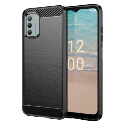 Nokia G22 „Carbon“ cieta silikona (TPU) melns vāciņš | Vacins.lv