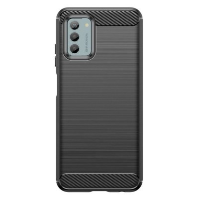Nokia G22 „Carbon“ твердый силиконовый чехол TPU чёрного цвета | Vacins.lv