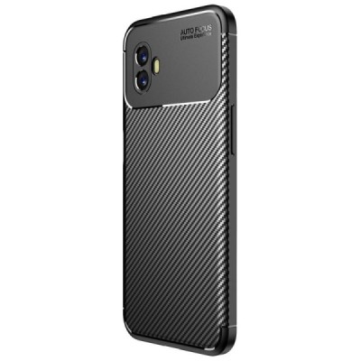 Samsung Galaxy Xcover 6 Pro (G736) „Fiber“ cieta silikona (TPU) melns apvalks | vacins.lv
