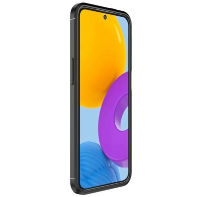 Samsung Galaxy Xcover 6 Pro (G736) „Fiber“ cieta silikona (TPU) melns apvalks | vacins.lv
