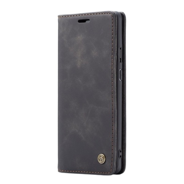 Кожиный чехол-книжка "CaseMe" Retro - чёрный (OnePlus 7 Pro)