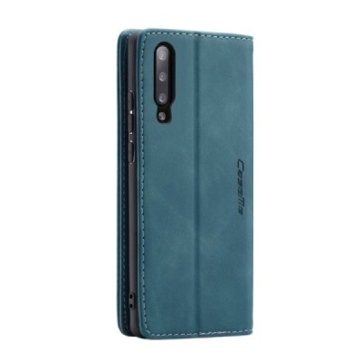 Samsung Galaxy A70 (A705F) CaseMe Retro solīds atvēramais ādas zaļš maciņš - maks | Vacins.lv