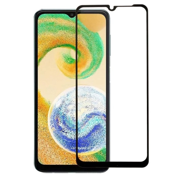 „Calans“ Tempered Glass полностью закрывающееся защитное стекло 0.26 мм - чёрный (Galaxy A04s)
