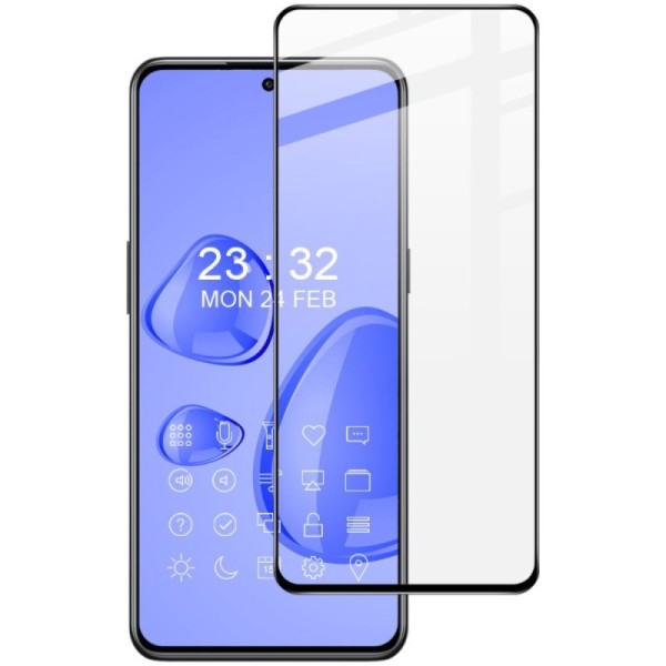 „Imak“ Tempered Glass pilnīgi aizsedzams ekrāna aizsargstikls 0.2 mm - melns (OnePlus 10T)