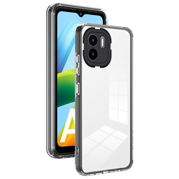 „Candy“ твердый силиконовый (TPU) чехол - прозрачный/чёрный (Redmi A2 / A1)
