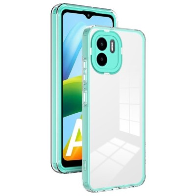 Xiaomi Redmi A2 (Redmi A1) „Candy“ прозрачный мятный твердый силиконовый чехол (TPU) | Vacins.lv