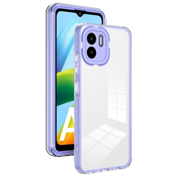 „Candy“ твердый силиконовый (TPU) чехол - прозрачный/фиолетовый (Redmi A2 / A1)