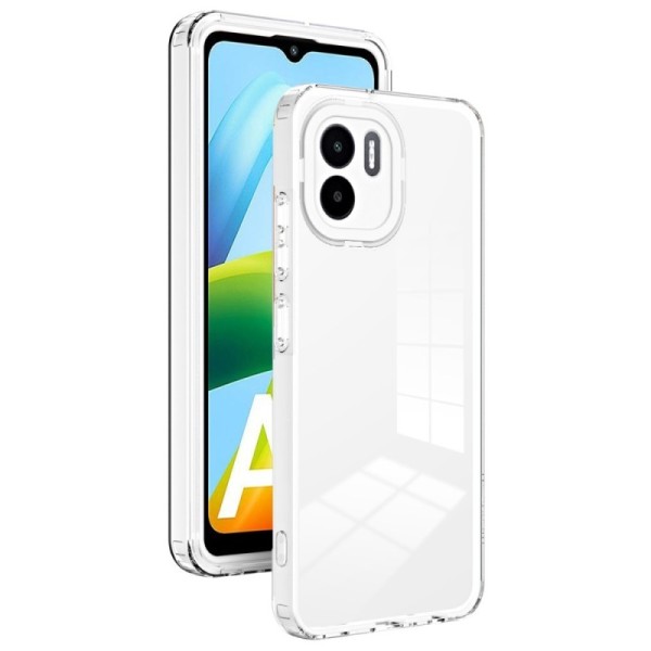 „Candy“ твердый силиконовый (TPU) чехол - прозрачный/белый (Redmi A2 / A1)