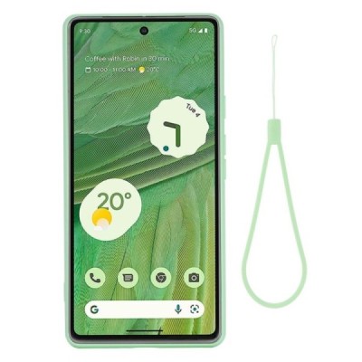 Google Pixel 7A Shell (TPU) твердый силиконовый чехол - зелёный | Vacins.lv