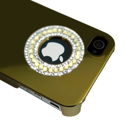 „Leshine“ auksinis Apple iPhone 4S dėklas - spindintis ratas (dėkliukas, nugarėlė) / Priedai.lt