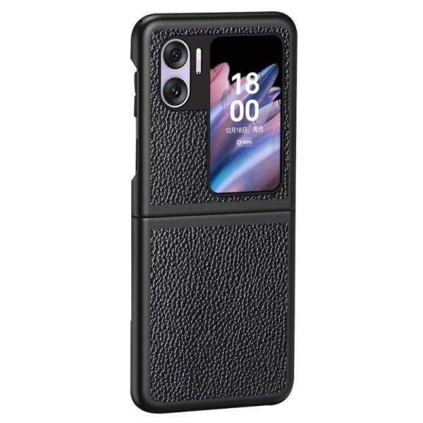 „Deluxe Leather“ чехол - чёрный (Find N2 Flip)