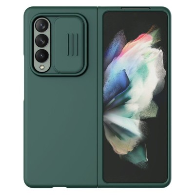 Samsung Galaxy Z Fold3 5G (F926B) „Nillkin“ CamShield Silky зелёный чехол с защитой камеры | Vacins.lv