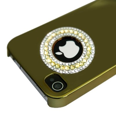 „Leshine“ auksinis Apple iPhone 4S dėklas - širdelės (dėkliukas, nugarėlė) / Priedai.lt