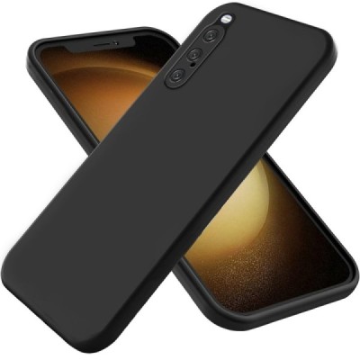 Sony Xperia 10 V „Shell“ cieta silikona (TPU) melns apvalks | vacins.lv