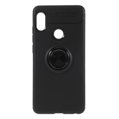 Xiaomi Redmi Note 5 (2018) „FOCUS“ Kickstand (TPU) твердый силиконовый чехол - чёрный | Vacins.lv