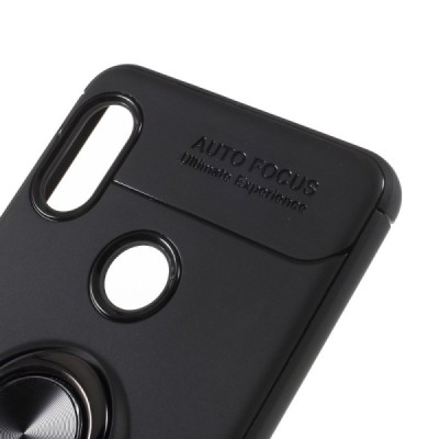 Xiaomi Redmi Note 5 (2018) „FOCUS“ Kickstand (TPU) твердый силиконовый чехол - чёрный | Vacins.lv