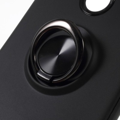 Xiaomi Redmi Note 5 (2018) „FOCUS“ Kickstand (TPU) твердый силиконовый чехол - чёрный | Vacins.lv