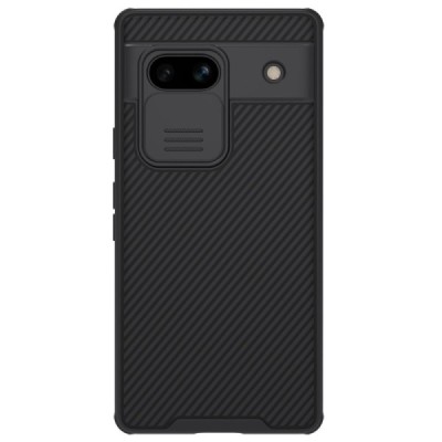 Google Pixel 7A „Nillkin“ CamShield черный чехол, задняя часть с защитой камеры | Vacins.lv