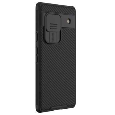 Google Pixel 7A „Nillkin“ CamShield melns apvalks | vacins.lv