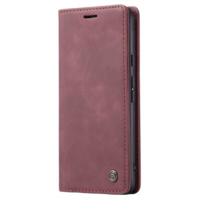 Google Pixel 7 Pro CaseMe Retro solīds atvēramais ādas bordo maciņš - maks | Vacins.lv