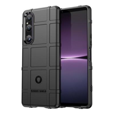 Rugged pastiprinātas aizsardzības Sony Xperia 1 V apvalks - melns | Vacins.lv