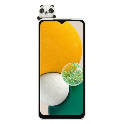 Samsung Galaxy A14 5G (SM-A146B) „Squezy“ Panda твердый силиконовый чехол TPU белого цвета | Vacins.lv