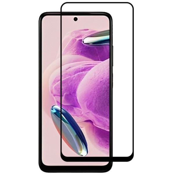 „Rurihai“ Tempered Glass полностью закрывающееся защитное стекло 2.5D - чёрный (Redmi Note 12S)