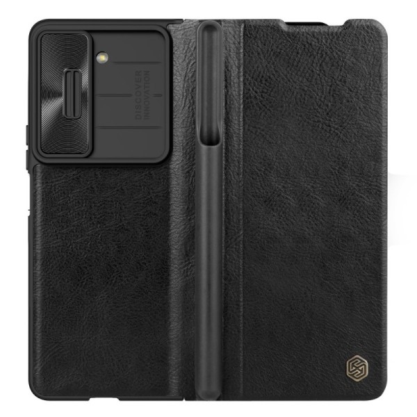 Чехол-книжка „Nillkin“ Qin Pro - чёрный (Galaxy Fold5)