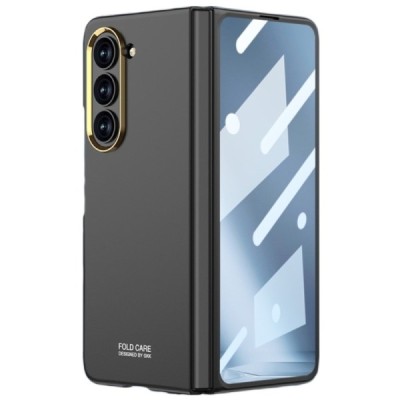 Samsung Galaxy Fold5 5G (SM-F946B) GKK Creative Glass melns plastika apvalks | vacins.lv