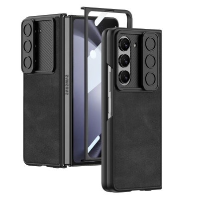 Samsung Galaxy Fold5 5G (SM-F946B) GKK CamShield Glass melns plastika apvalks | vacins.lv