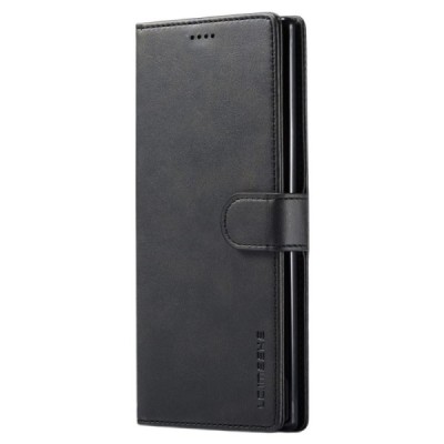„Lc.Imeeke“ Samsung Galaxy Note 10+ (N975F) открываемый чёрный кожаный чехол - книжка | Vacins.lv