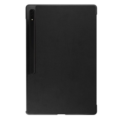 Samsung Galaxy Tab S10 Ultra, S9 Ultra, S8 Ultra atvēramais melns maciņš | Vacins.lv