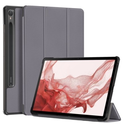 Samsung Galaxy Tab S9 11" / S9 FE 5G / S10 FE / S10 Lite atvēramais pelēks maciņš | Vacins.lv