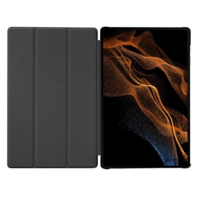 Samsung Galaxy Tab S10 Ultra, S9 Ultra, S8 Ultra красный кожаный чехол-книжка (складной) | Vacins.lv