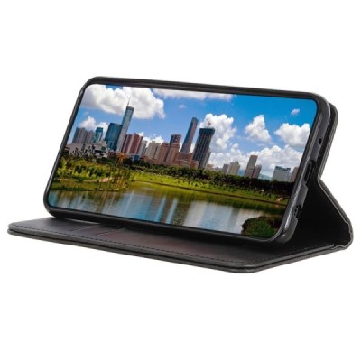 Samsung Galaxy M23 (SM-M236B, SM-E236B) „Split“ sērijas melns atvērams maciņš, maks | Vacins.lv