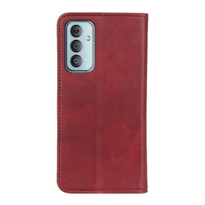 Samsung Galaxy M23 (SM-M236B, SM-E236B) „Split“ красный кожаный чехол-книжка | Vacins.lv