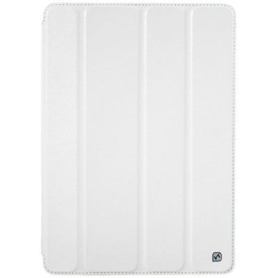 Greznais „HOCO“ Crystal sērijas ādas atvērams balts Apple iPad air futrālis / Vacins.lv