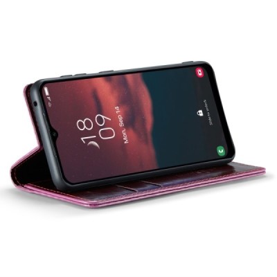 Samsung Galaxy A54 (SM-A546B) „CaseMe“ Leather открываемый бордовый кожаный чехол - книжка | Vacins.lv