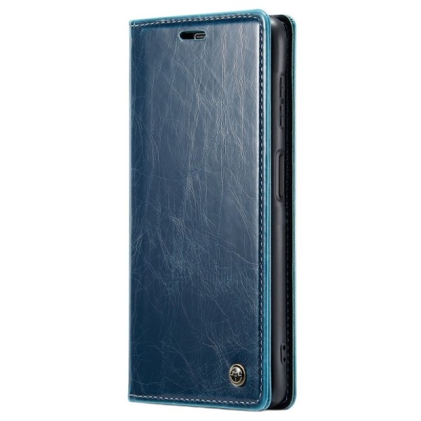 „CaseMe“ Leather solīds atvēramais ādas maciņš - zils (Galaxy A23 5G / A23 4G / M23 / F23)