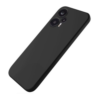 Xiaomi Redmi Note 12 Turbo (Poco F5 5G) „Shell“ cieta silikona (TPU) melns apvalks | vacins.lv