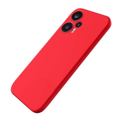 Xiaomi Redmi Note 12 Turbo (Poco F5 5G) „Shell“ cieta silikona (TPU) sarkans apvalks | vacins.lv