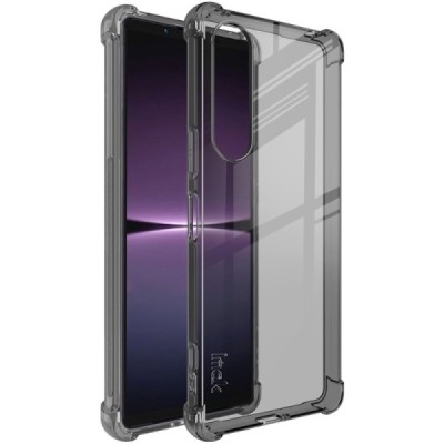 Sony Xperia 1 V Imak pastiprinātas aizsardzības cieta silikona (TPU) pelēks vāciņš | Vacins.lv