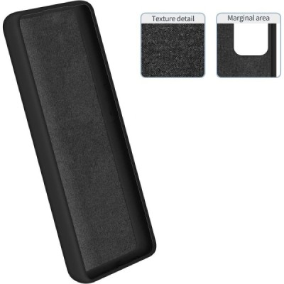 Xiaomi Poco F5 Pro „Shell“ cieta silikona (TPU) melns apvalks | vacins.lv