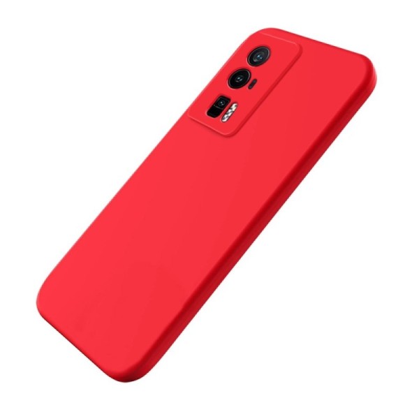 Твердый силиконовый чехол (TPU) „Shell“ - красный (Poco F5 Pro)